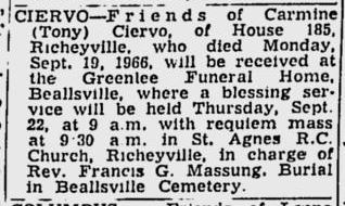 Carmine Ciervo obit